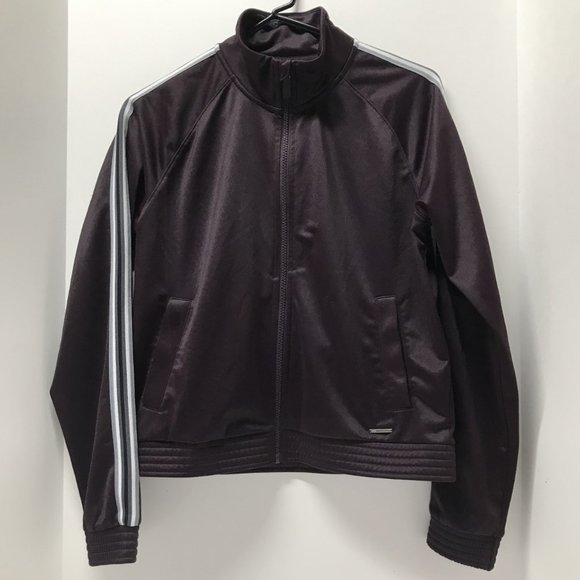 Mondetta Girl’s Full Zip Bomber Track Jacket in Ritzy Raisin - Picture 1 of 14